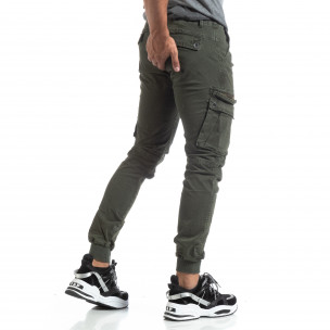 Pantaloni Cargo Jogger verzi pentru bărbați - FASHIONMIX.RO Pantaloni Cargo Jogger verzi pentru bărbați