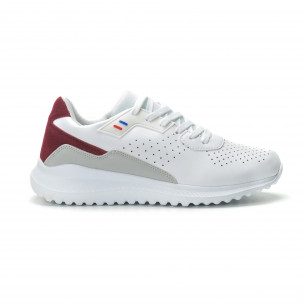 Adidași ultra ușori albi cu accent pentru bărbați - FASHIONMIX.RO Adidași ultra ușori albi cu accent pentru bărbați