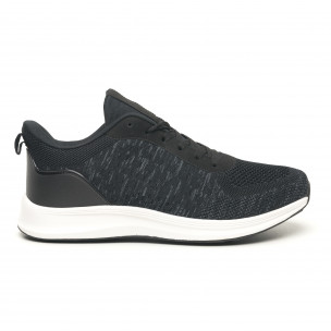 Adidași ușori de bărbați melanj negru - FASHIONMIX.RO Adidași ușori de bărbați melanj negru