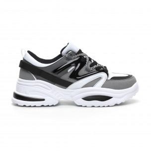 Adidași gri de bărbați design Chunky - FASHIONMIX.RO Adidași gri de bărbați design Chunky