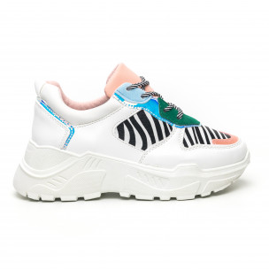 Pantofi sport de dama Chunky motiv zebră - FASHIONMIX.RO Pantofi sport de dama Chunky motiv zebră