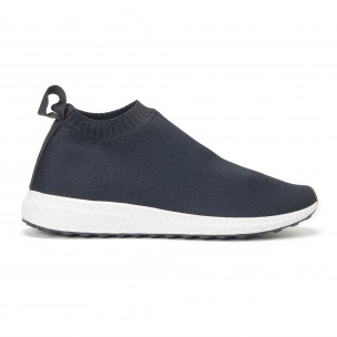 Adidași slip-on negri tip șosetă pentru bărbați - FASHIONMIX.RO Adidași slip-on negri tip șosetă pentru bărbați