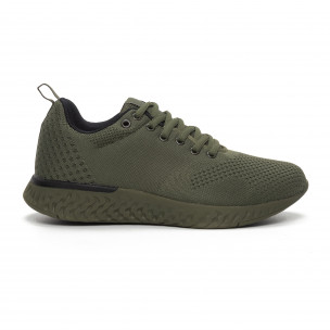 Adidași din țesătură tehnică verde pentru bărbați - FASHIONMIX.RO Adidași din țesătură tehnică verde pentru bărbați