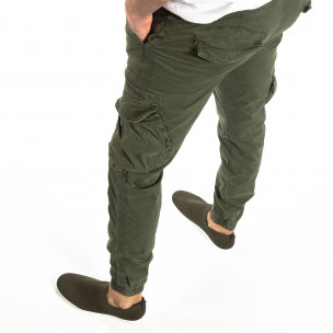 Jogger Cargo în verde militar pentru bărbați - FASHIONMIX.RO Jogger Cargo în verde militar pentru bărbați