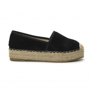Espadrile negre pentru dama - FASHIONMIX.RO Espadrile negre pentru dama