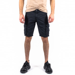 Pantaloni scurți bărbați Y-Chromosome negri - FASHIONMIX.RO Pantaloni scurți bărbați Y-Chromosome negri