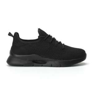 Adidași pentru bărbați Hole design negri model ușor - FASHIONMIX.RO Adidași pentru bărbați Hole design negri model ușor