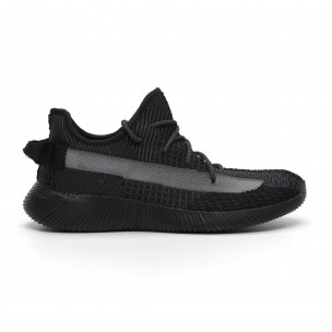Adidași ușori de bărbați în negru și gri cu plasă - FASHIONMIX.RO Adidași ușori de bărbați în negru și gri cu plasă