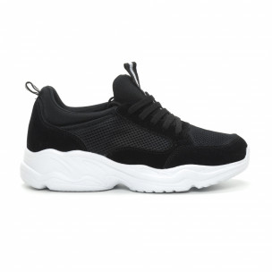 Adidași de bărbați Chunky negri combinați - FASHIONMIX.RO Adidași de bărbați Chunky negri combinați