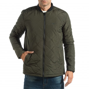 Geacă de primăvară-toamnă bărbați CROPP verde - FASHIONMIX.RO Geacă de primăvară-toamnă bărbați CROPP verde