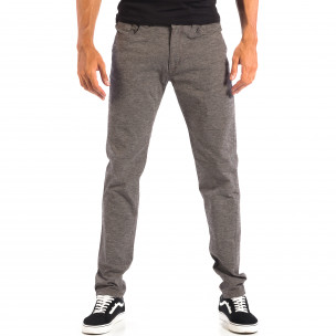 Pantaloni Slim pentru bărbați RESERVED în melanj gri - FASHIONMIX.RO Pantaloni Slim pentru bărbați RESERVED în melanj gri