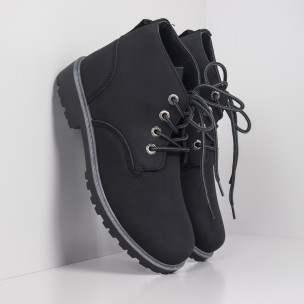 Ghete de bărbați negre tip Clarks - FASHIONMIX.RO Ghete de bărbați negre tip Clarks