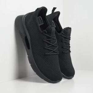 Adidași pentru bărbați Hole design negri model ușor - FASHIONMIX.RO Adidași pentru bărbați Hole design negri model ușor
