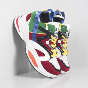 Adidași colorați design Chunky pentru bărbați - FASHIONMIX.RO Adidași colorați design Chunky pentru bărbați
