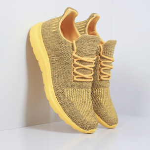 Adidași de bărbați melanj galben cu decor - FASHIONMIX.RO Adidași de bărbați melanj galben cu decor