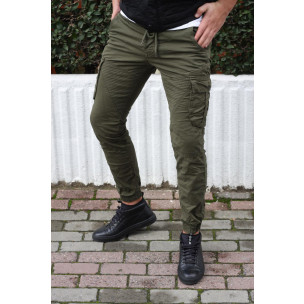 Pantaloni cargo bărbați Blackzi verzi - FASHIONMIX.RO Pantaloni cargo bărbați Blackzi verzi