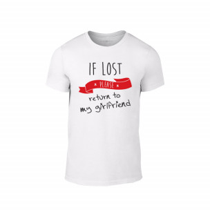 Tricou pentru barbati The Lost Boyfriend alb, mărimea XL