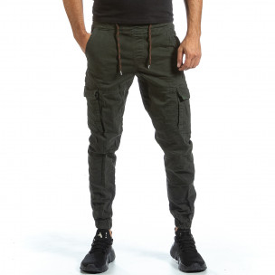 Pantaloni cargo bărbați Blackzi verzi - FASHIONMIX.RO Pantaloni cargo bărbați Blackzi verzi