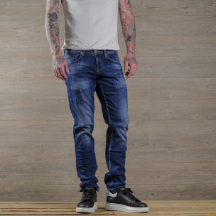 Blugi bărbați Franco Benussi albaștri - FASHIONMIX.RO Blugi bărbați Franco Benussi albaștri