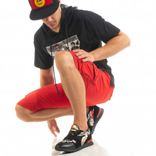 Pantaloni scurți bărbați Blackzi roșii - FASHIONMIX.RO Pantaloni scurți bărbați Blackzi roșii