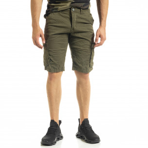 Pantaloni scurți bărbați Blackzi verzi - FASHIONMIX.RO Pantaloni scurți bărbați Blackzi verzi