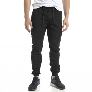 Pantaloni cargo bărbați Blackzi negri - FASHIONMIX.RO Pantaloni cargo bărbați Blackzi negri