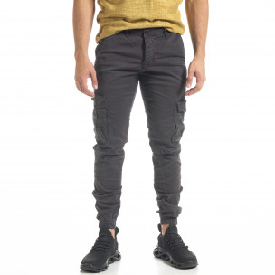 Pantaloni cargo bărbați Blackzi gri  2