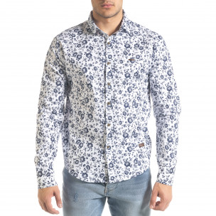 Cămașă cu mânecă lungă bărbați Flyboys albă - FASHIONMIX.RO Cămașă cu mânecă lungă bărbați Flyboys albă