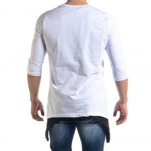 Tricou bărbați Open alb  2