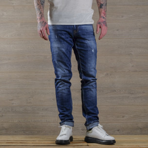 Blugi bărbați Franco Benussi albaștri - FASHIONMIX.RO Blugi bărbați Franco Benussi albaștri