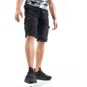 Pantaloni scurți bărbați Blackzi negri - FASHIONMIX.RO Pantaloni scurți bărbați Blackzi negri