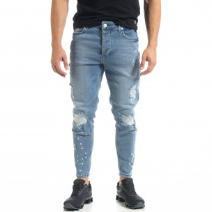 Blugi bărbați KA7 albaștri - FASHIONMIX.RO Blugi bărbați KA7 albaștri