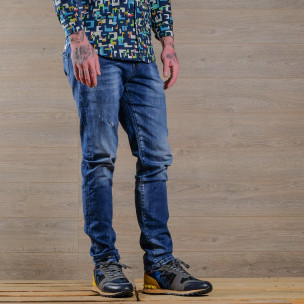 Blugi bărbați Franco Benussi albaștri - FASHIONMIX.RO Blugi bărbați Franco Benussi albaștri
