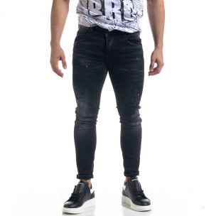 Blugi bărbați Intelligence negri - FASHIONMIX.RO Blugi bărbați Intelligence negri