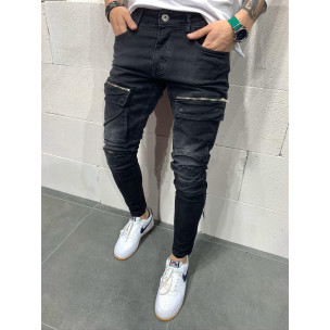 Blugi bărbați 2Y Premium negri - FASHIONMIX.RO Blugi bărbați 2Y Premium negri