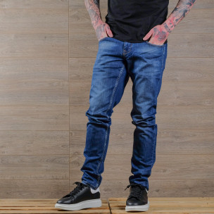 Blugi bărbați Franco Benussi albaștri - FASHIONMIX.RO Blugi bărbați Franco Benussi albaștri