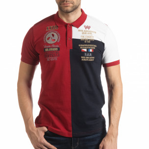 Tricou cu guler RBW Marine style pentru bărbați - FASHIONMIX.RO Tricou cu guler RBW Marine style pentru bărbați