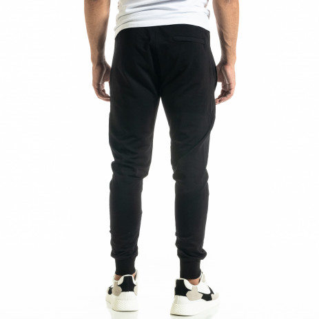 Pantaloni sport bărbați Breezy negru 2