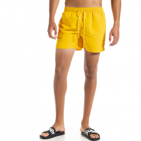 Costume de baie bărbați Basic galben - FASHIONMIX.RO Costume de baie bărbați Basic galben