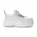 Pantofi sport albi pentru dama it270219-4 2