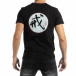 Tricou negru cu motiv oriental pentru bărbați it261018-119 3