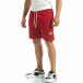 Pantaloni sport scurți de bărbați din tricot roșu it120619-15 2