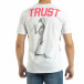 Tricou de bărbați alb Pray Trust it120619-41 3