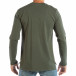 Bluză pentru bărbați verde basic din bumbac  it240818-120 3