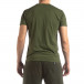 Tricou de bărbați verde cu logo și bandă it210319-82 4