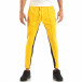 Jogger pentru bărbați în galben și negru cu benzi și fermoare it240818-98 4