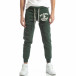 Pantaloni sport matlasați verzi U.S.Navy pentru bărbați it051218-32 3