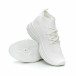 Pantofi sport de dama albi Chunky tip șosetă it150319-42 3