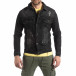 Jachetă din denim elastic negru pentru bărbați it210319-108 3