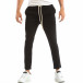 Pantaloni tip Jogger ușori în negru pentru bărbați it240818-67 2